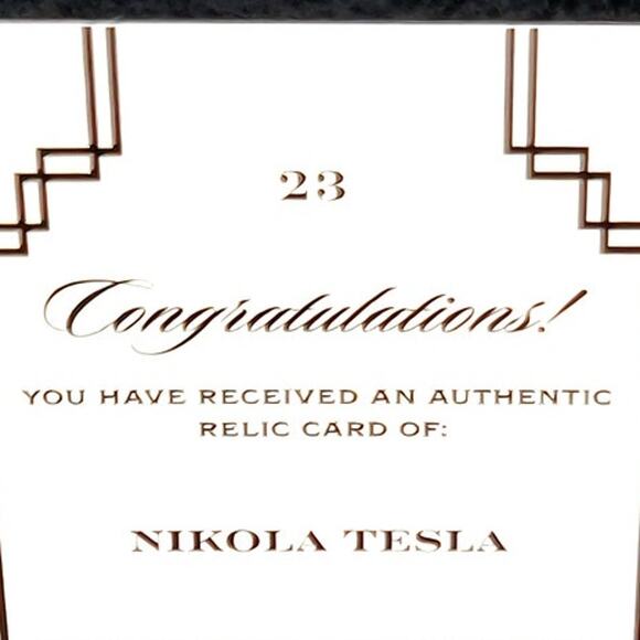 Authentic Nikola Tesla Handwriting Relic Piece of History - Picture 3 of 4